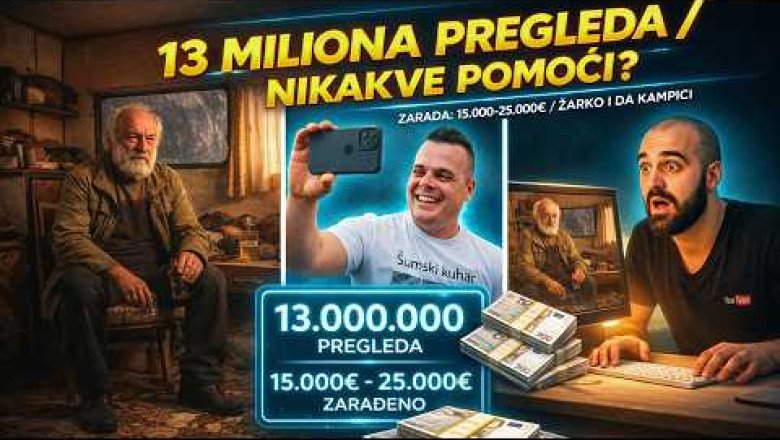 💸 13 MILIONA pregleda, a Žarko NEMA NIŠTA?